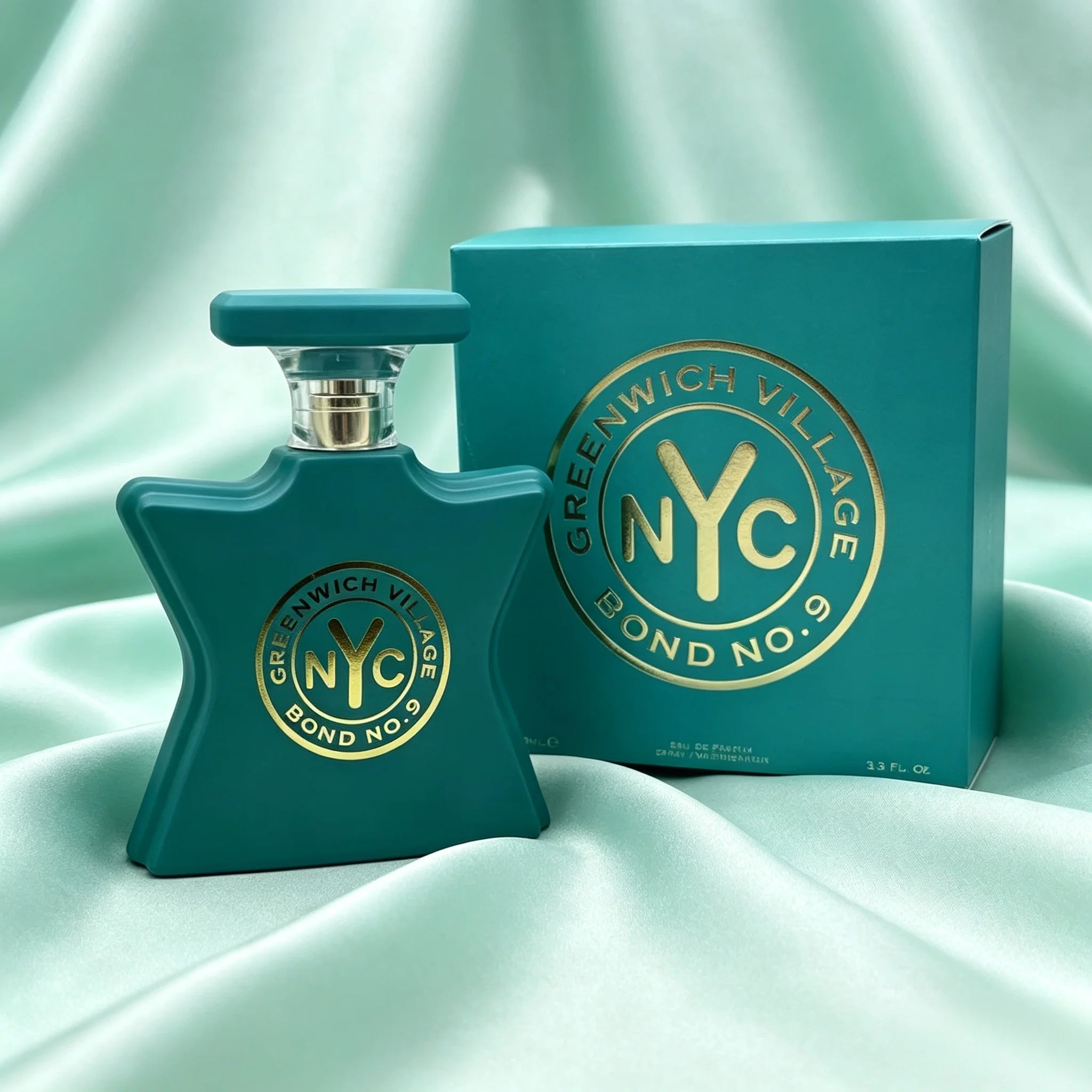 Long Lasting Greenwich Village Unisex Perfume Bond No.9 Fresh Citrus Woody Scent Matte Teal Star Bottle Luxury Matching Gift Box 100ml