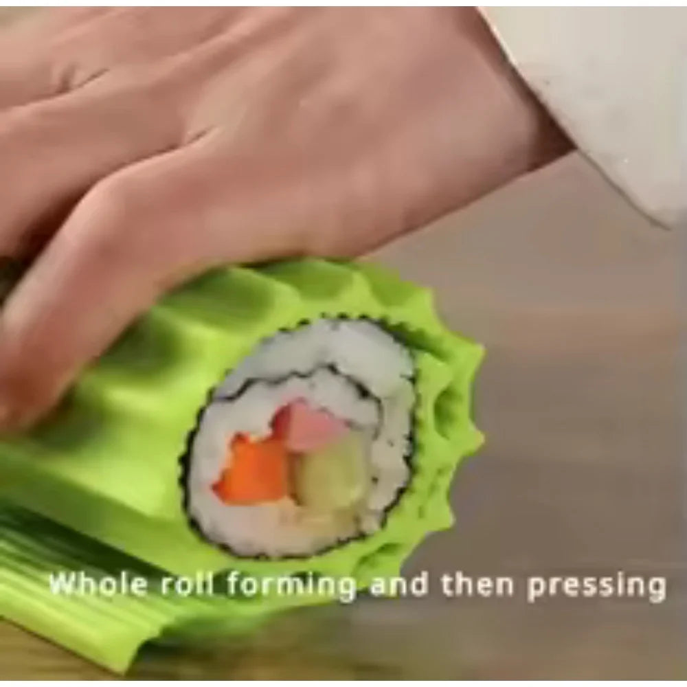 Premium Silicone Sushi Making Kit - Rolling Mat for Beginners and Kids, 8.6 X 7.8 Inch