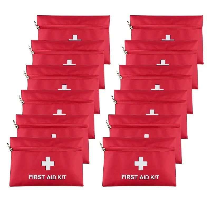 12pcs Empty First Aid Kit Bags, Empty Travel Bags for emergencies at home, in the office, in the car, outdoors,camping, hiking