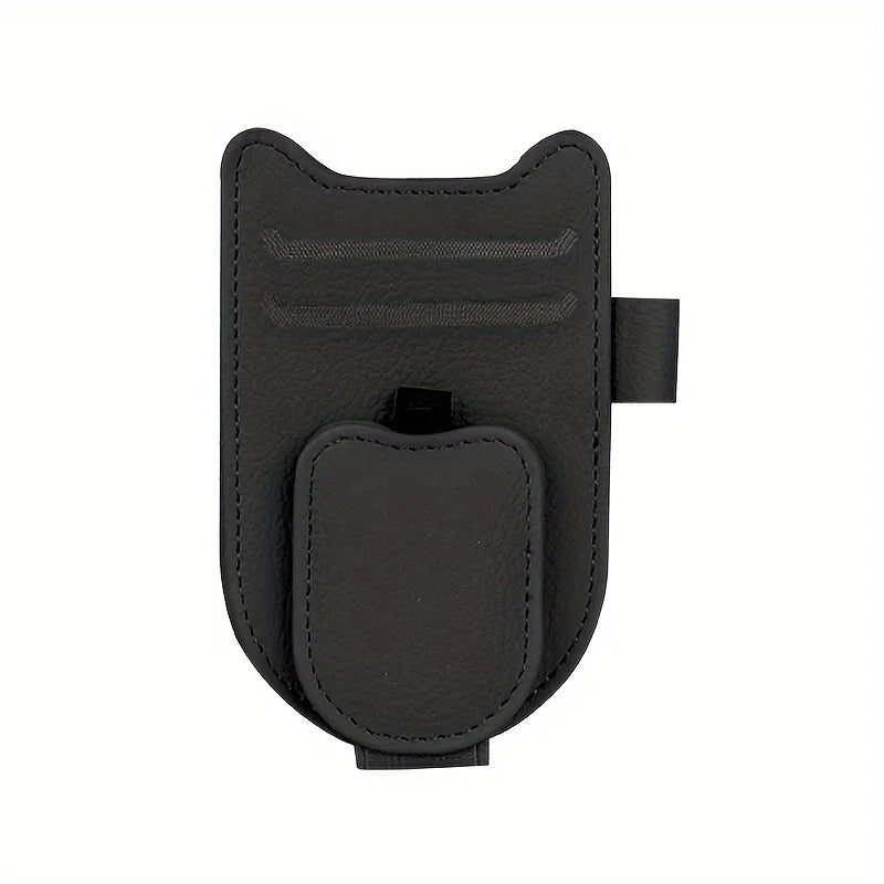 Cat Ear Car Sun Visor Organizer Multi-function Clip Fashion Glasses Card and Space-saving Compact Car Accessories
