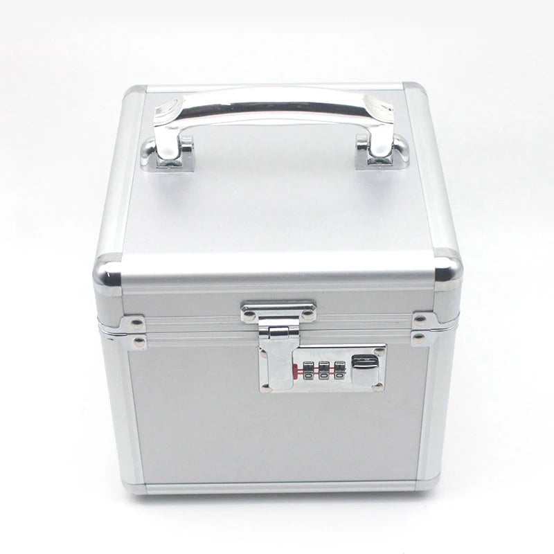 Portable Tool Box Mini Aluminum Alloy Password Toolbox Storage Case Precision Instrument Box Suitcase With Sponge