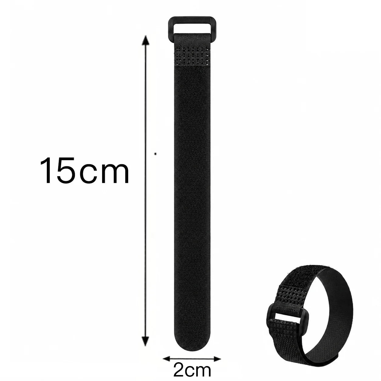 Velcros Straps Reusable Organizer Black Hook and Loop Nylon Fastener Cable Ties Adjustable Wire Wrapping Cable Cord Management
