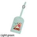 Customizable Luggage Tag Cute Coffee Girl Graphic PU Travel Identifier Bag Accessories Perfect for Suitcases Backpacks