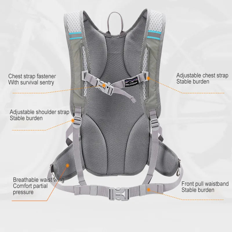 GOLDEN CAMEL12L Man Waterproof Backpacks Ultralight Climbing Bags for Men Backpack for Camping Travel Hiking Cycling Running Bag