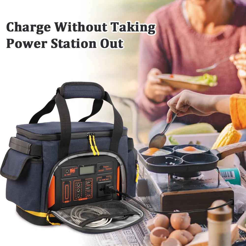 1pc New Camping Power Supply Storage Bag - Travel Dustproof, Waterproof Outdoor Power Supply Portable Organizer Bag