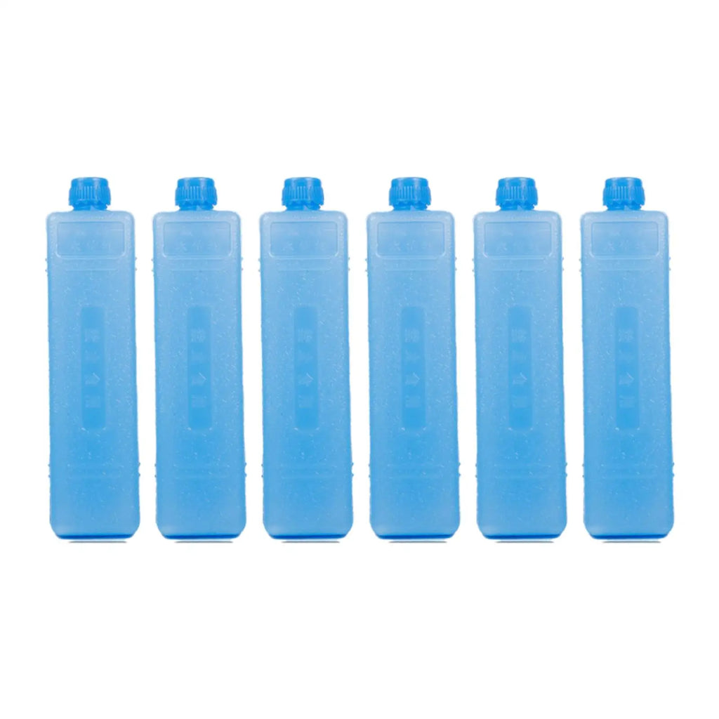 6 Pieces Reusable Ice Packs for Food Drink Cooling Ice Blocks for Hiking Picnic Beach Travel Ice Freezer Blocks Ice Brick Packs