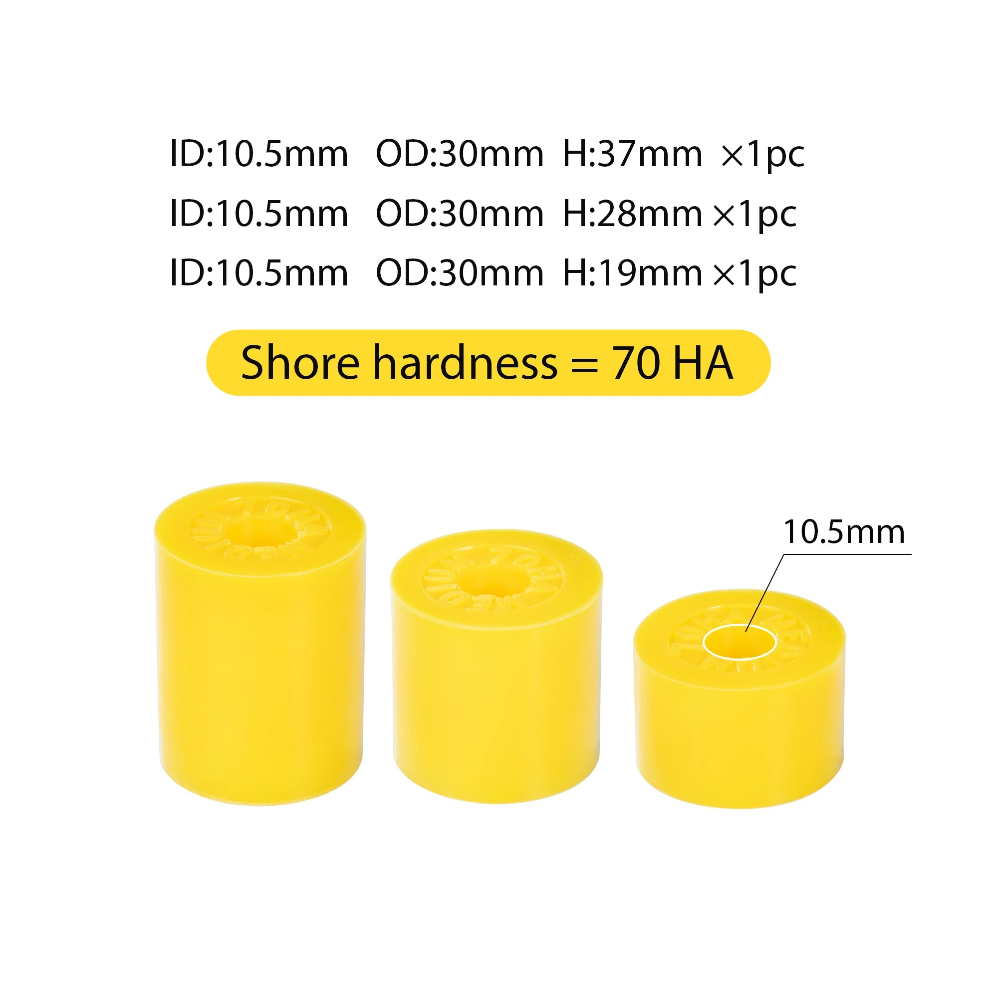 SIMSONN Elastomers Durable Brake Rubber Racing Simulation Pedals Modified Damping Rubber Tube Spring Element 30/60/70/80 HA