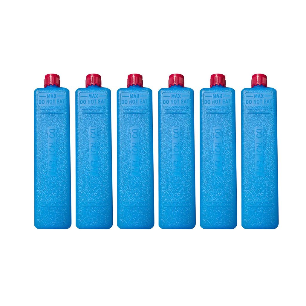 6 Pieces Reusable Ice Packs for Food Drink Cooling Ice Blocks for Hiking Picnic Beach Travel Ice Freezer Blocks Ice Brick Packs