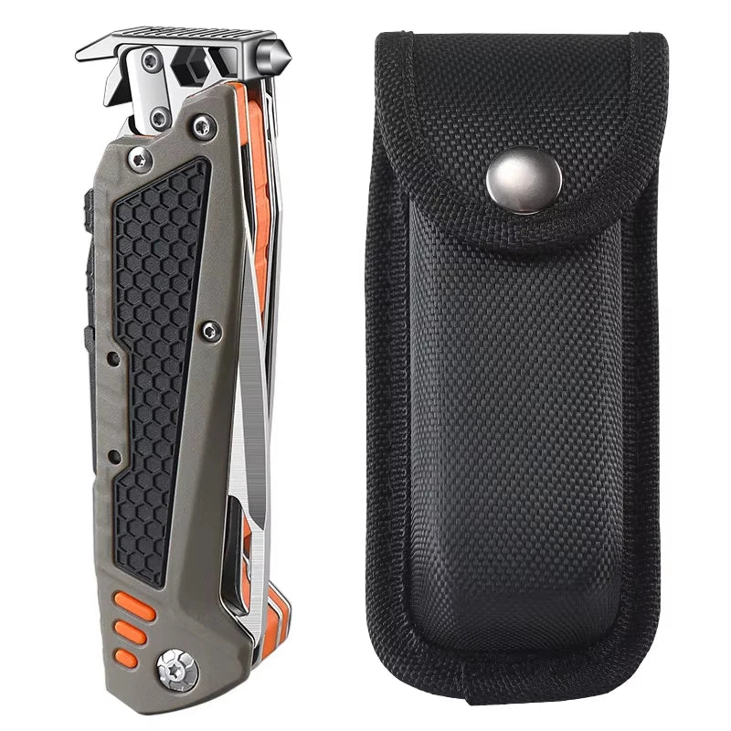 New Multifunctional Folding Tool Knife Outdoor Hiking Camping EDC Tool Folding Knife Portable Multi-purpose Emergency Box Cutter