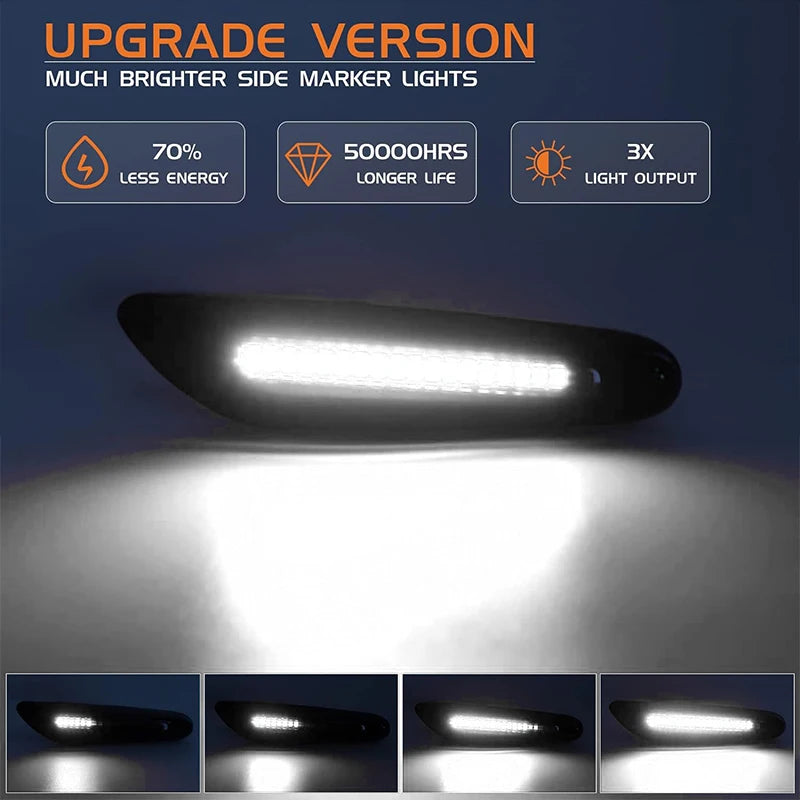 Sequential Flashing LED Turn Signal Side Marker Light For BMW E60 E61 E90 E91 E87 E81 E83 E84 E88 E92 E93 E82 E46 1 3 5 Series