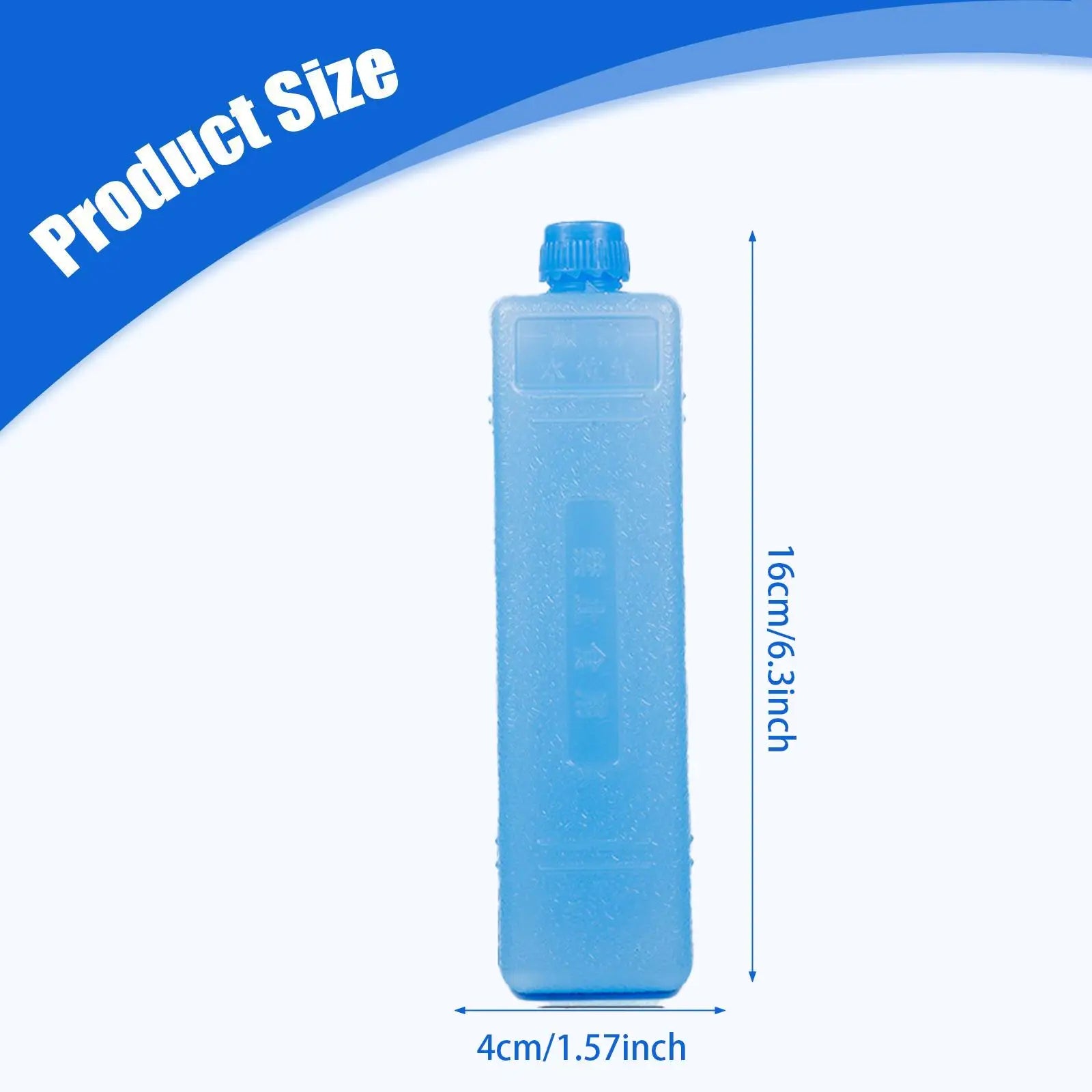 6 Pieces Reusable Ice Packs for Food Drink Cooling Ice Blocks for Hiking Picnic Beach Travel Ice Freezer Blocks Ice Brick Packs
