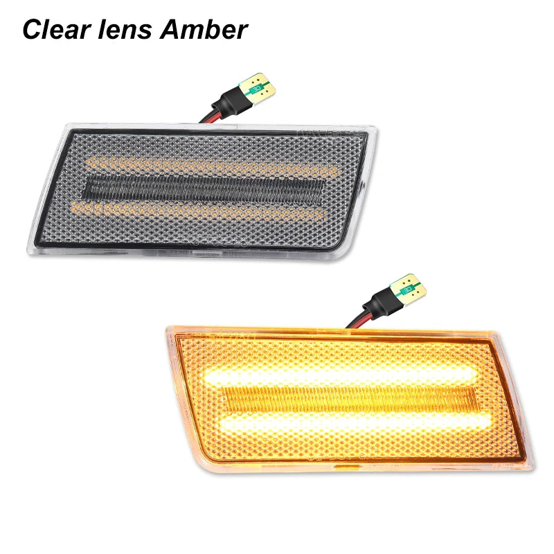 2PCS Car Accessories LED For Chrysler 300 300C Front  Side Marker Parking Lights Assembly 2005-2010  OEM 4805860AA 4805861AA