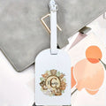 Personalized Name Luggage Tag - Custom Wild Animal Print (Name/Number/Initials) - Durable Suitcase Identifier for Travel Bags