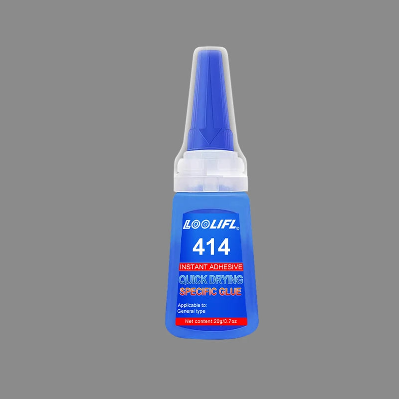 LOOLIFL 1-3pcs 414 Super Glue Instant Quick-drying Cyanoacrylate Adhesive Leather Rubber Wood Metal Strong Bond Liquid Glue Tool