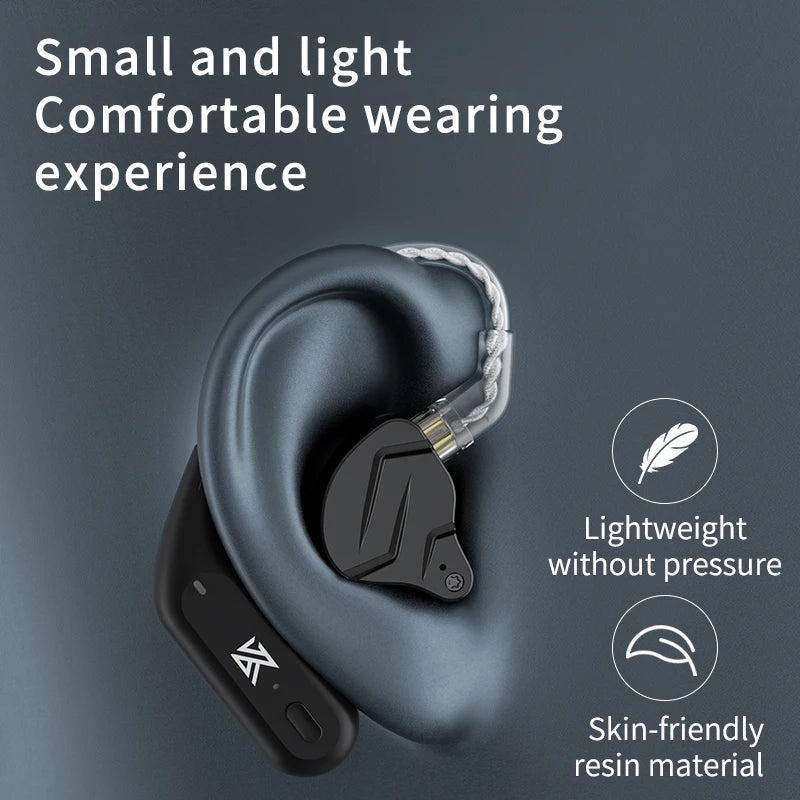 KZ AZ09 Bluetooth 5.2 Wireless Upgrade Cable  HIFI Wireless Ear Hook With Charging Case For KZ TRN CCA Earphones Headset ZAX ZSX