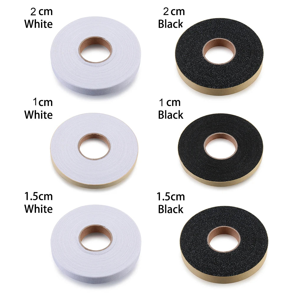 50m 2/1/1.5cm Adhesive Fabric Roll Clothes Sewing Turn up Hem Double-sided Wonder Web Iron On Hemming Tape
