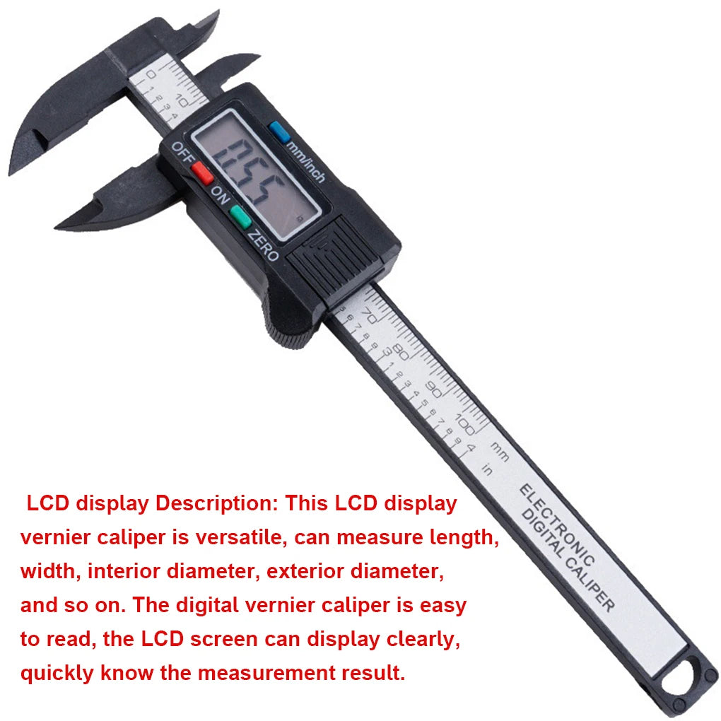 Digital Caliper Portable Electronic Vernier Caliper 100mm Calliper Micrometer Digital Ruler Measuring Tool 150mm 0.1mm