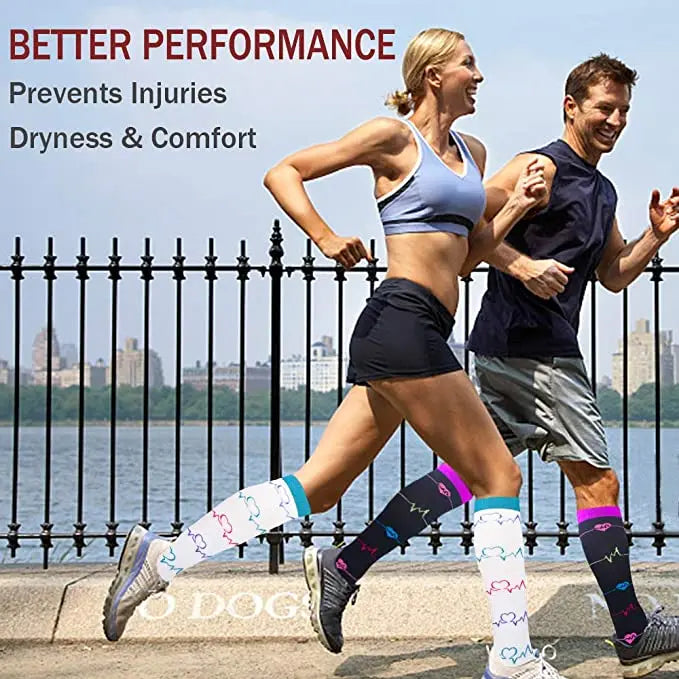 New Compression Socks Wholesale Athletic Best Graduated Medical Nursing Socks Men Women Fit For Running Outdoor Hiking Flight