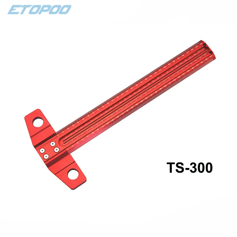 Woodworking Scribe 60-600mm T-type Ruler Scribing Ruler Aluminum Alloy Line Drawing Marking Gauge DIY Measuring Tools
