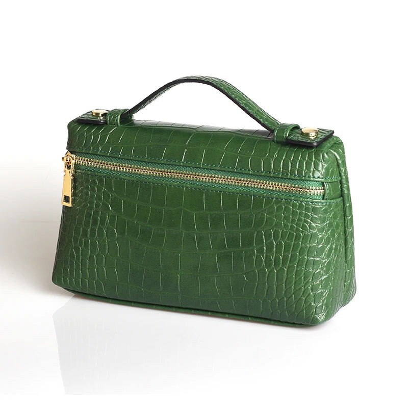 XMESSUN Crocodile Pattern Makeup Bags for Women 2026 Trendy Bag Clutch Bag Luxury High Quality Handbag Designer Handbag Purse