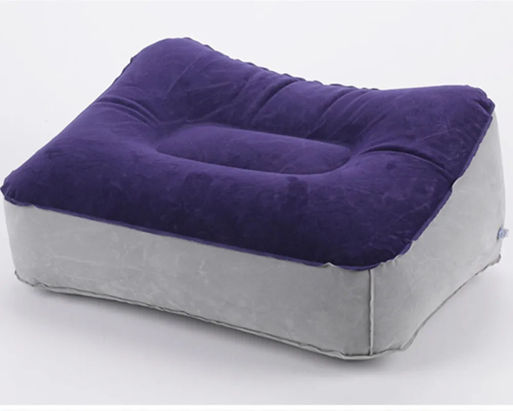 Useful Inflatable Portable Travel Footrest Pillow Plane Train Kids Bed Foot Rest Pad PVC For Travel Massage Car