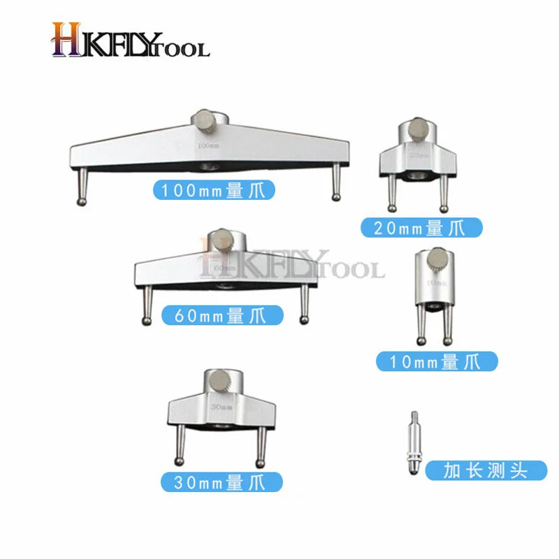 High accuracy digital radius gauge digital radius indicator with 5 changeable measuring jaw Measurement Tool