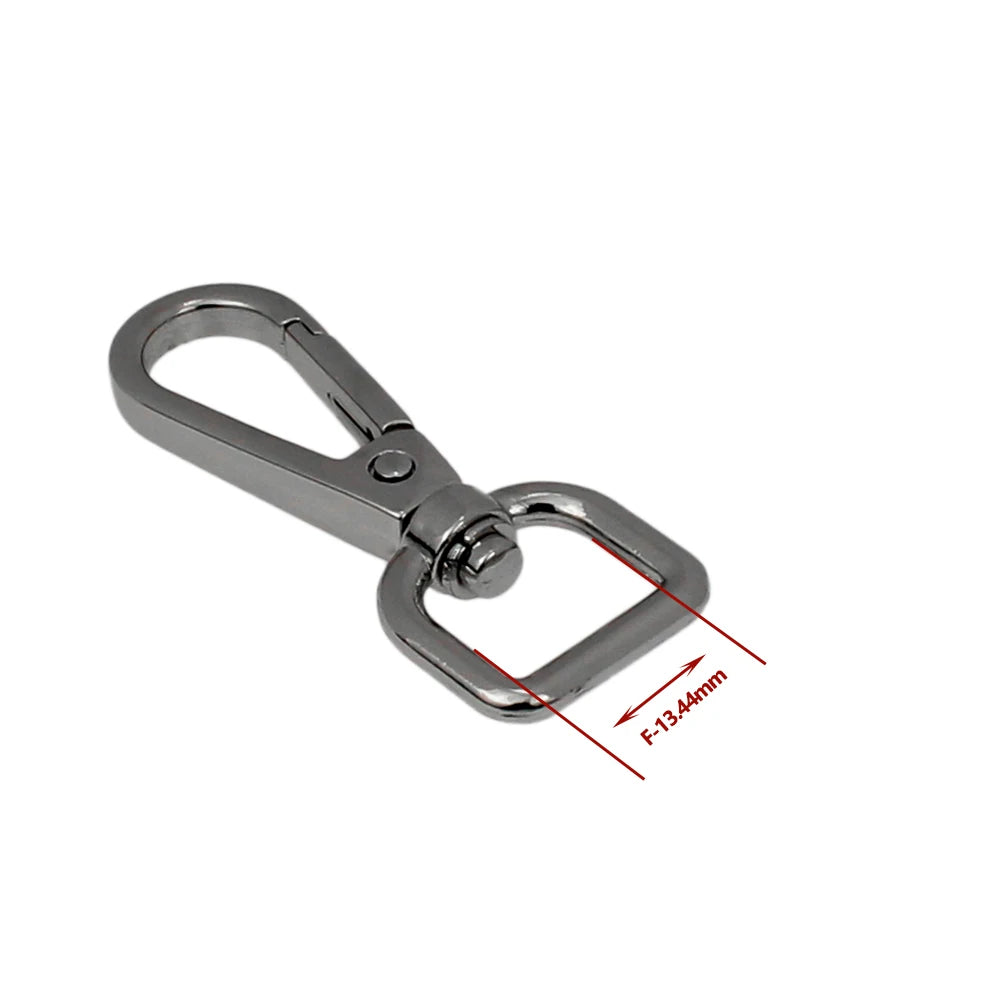 50Pcs Metal Swivel Leather Bag Handbag Purse Shoulder Strap Belt Clip Trigger Buckle Keychain Key Ring Dog Chain Collar Clasp