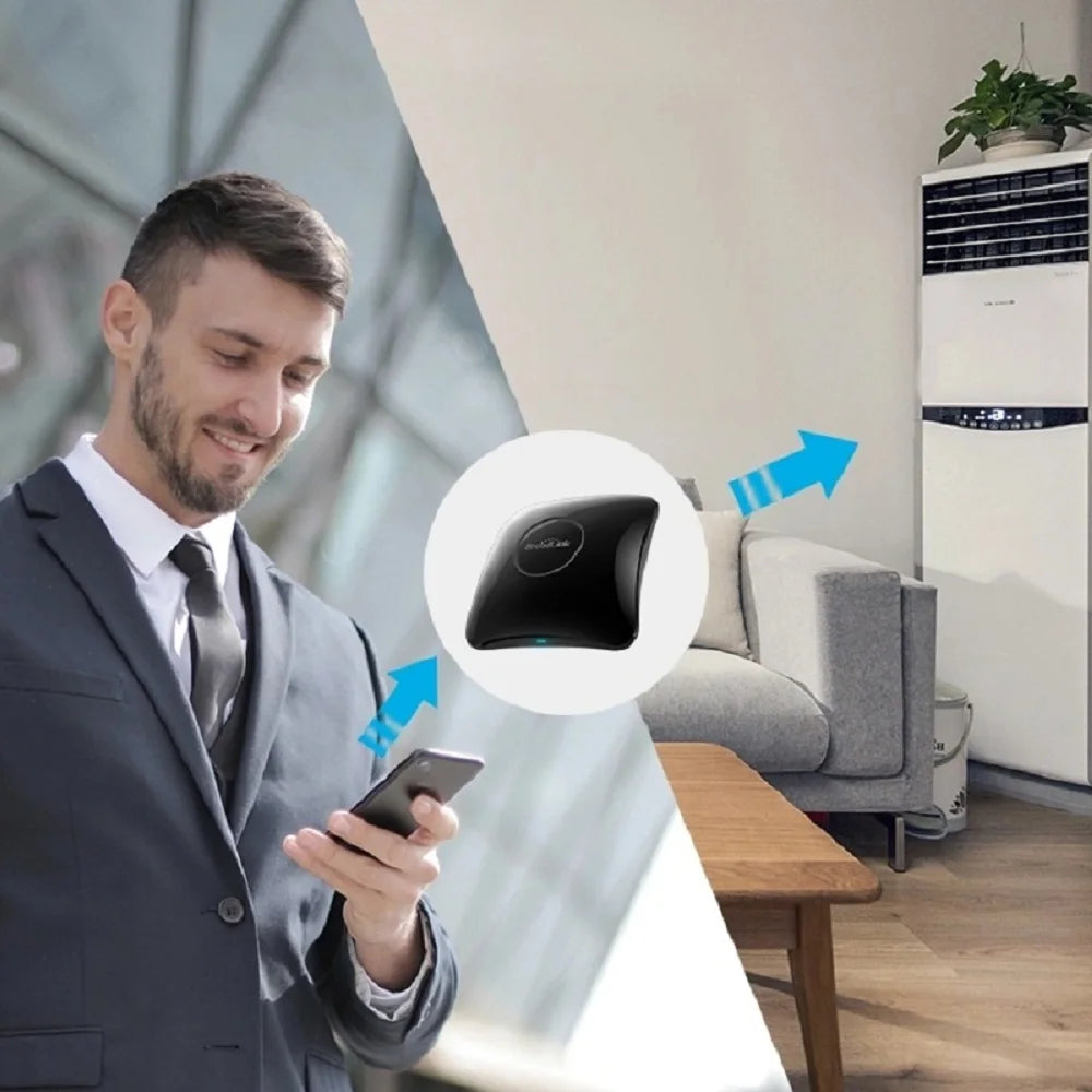 BroadLink RM4 Pro+ HTS2  Version Wireless Universal Remote Hub withTemp and Humidity Sensor Smart Home Solution