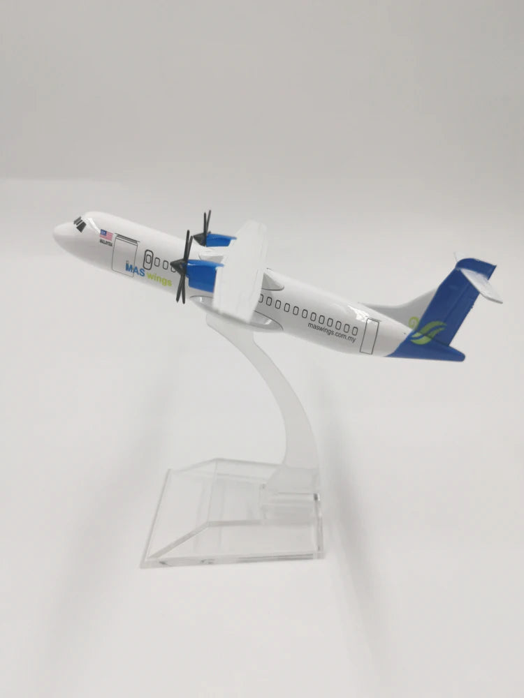 JASON TUTU Plane Model Airplane FK-50 16cm ATR-600 Aircraft Model Diecast Metal Airplanes 1:400 scale Planes