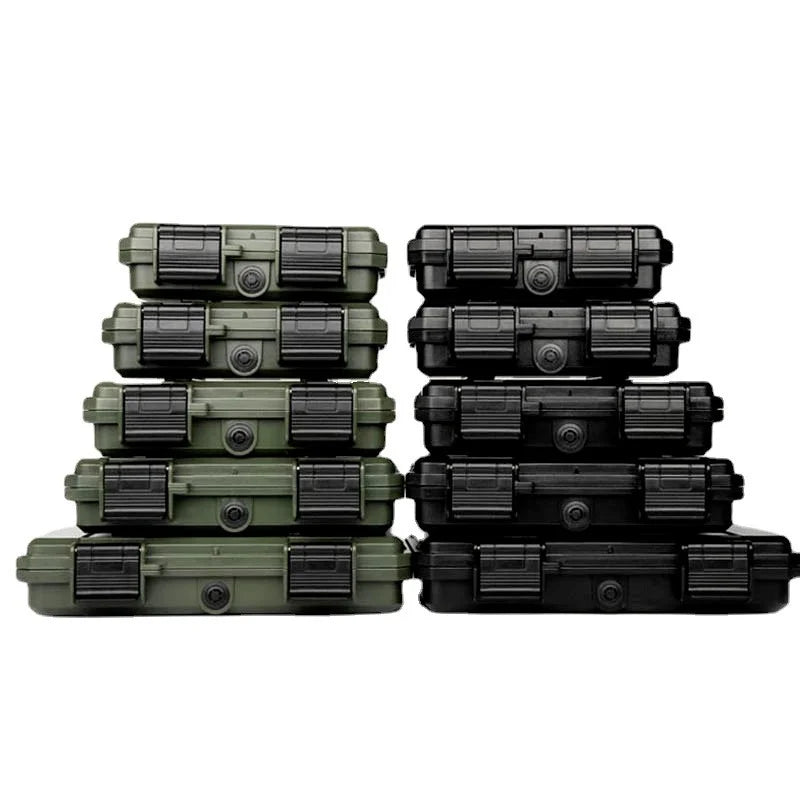Shockproof Sealed Safety Case Toolbox Airtight Waterproof Tool Box Instrument Case Dry Box with Pre-cut Foam Lockable