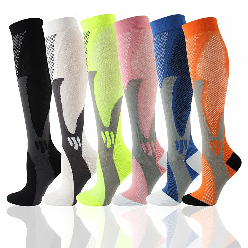 New Compression Socks Wholesale Athletic Best Graduated Medical Nursing Socks Men Women Fit For Running Outdoor Hiking Flight