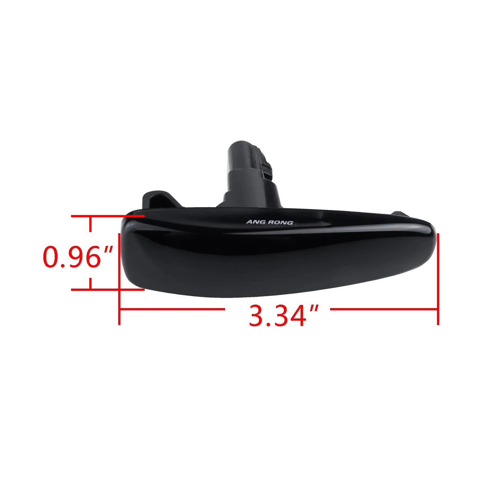 2X Amber LED Side Marker  Repeater Turn Signal Light Black Smoke For Mitsubishi Lancer Evo X 08-17 Mirage 14+ Outlander 11+