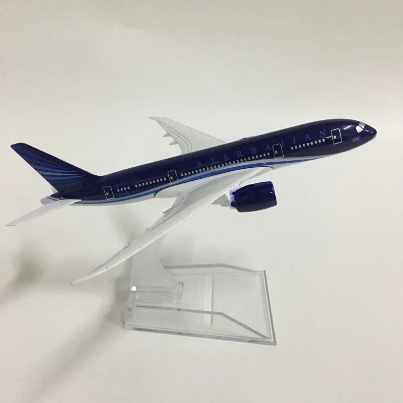JASON TUTU 16cm Azerbaijan Boeing 787 Model Airplane Diecast Metal 1/400 Scale Plane