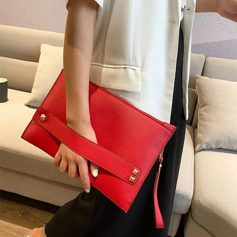 Fashion Luxury Handbag Women Bags PU Leather Designer Ladies Evening Envelope Bag Female Day Clutches 2026 New Lady Clutch Purse