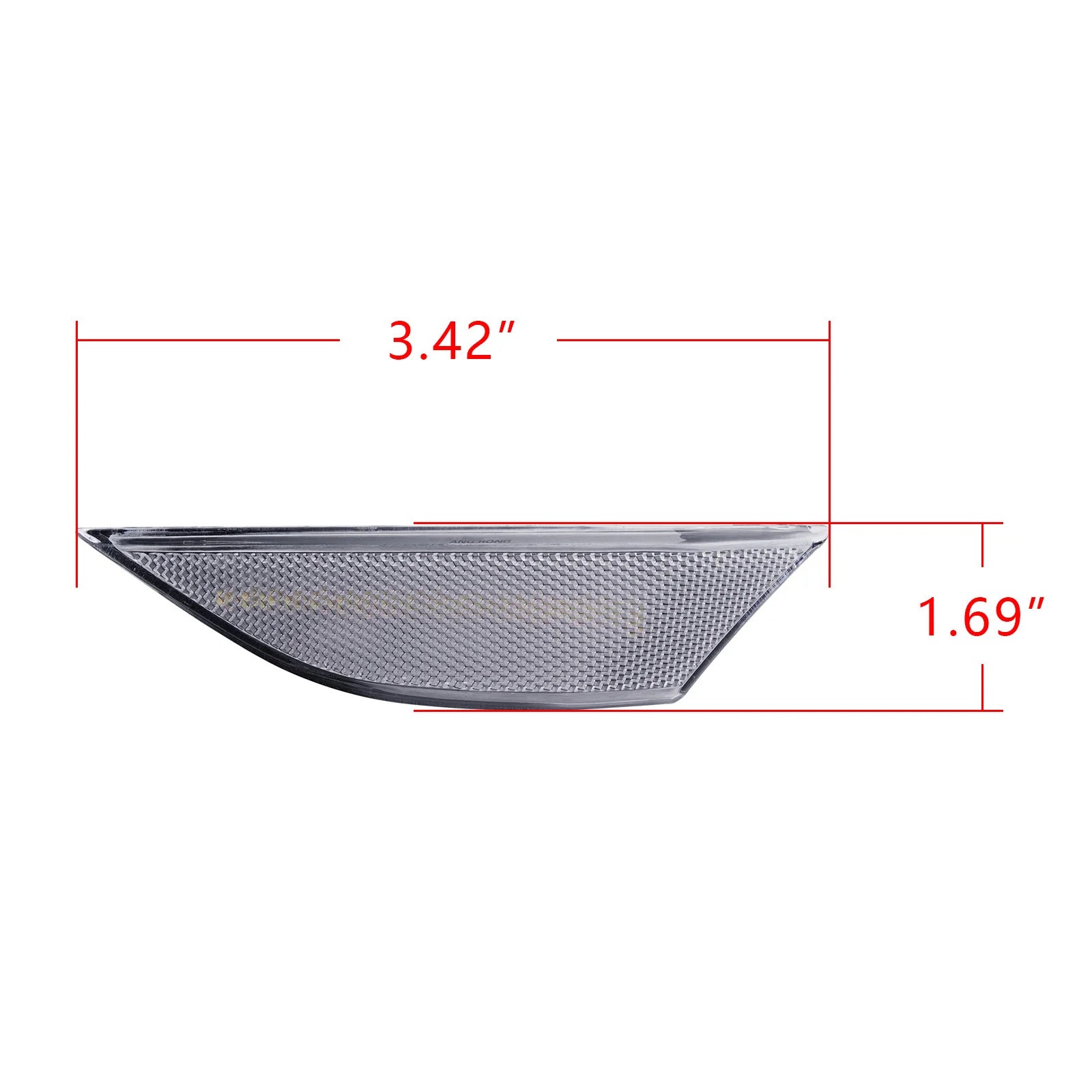 2x Clear Lens Side Marker Indicator White LED Repeater Light For Porsche 911 981 Boxster Cayman 2012-2016