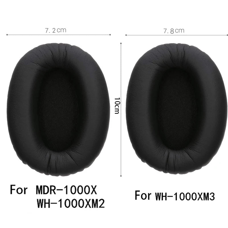 Replacement Ear Pads and Cups with Clip Ring Cushions Pads Kit - for Sony WH1000XM2, MDR-1000X WH1000XM3 Headphones Earpads