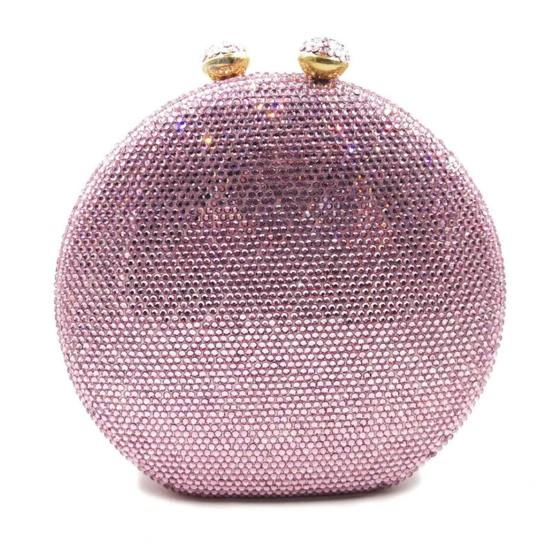 Women White Crystal Evening Clutches Bag Black/Silver Diamond Female Clutch Purse Lady Crossbody Small Party Phone Minaudiere