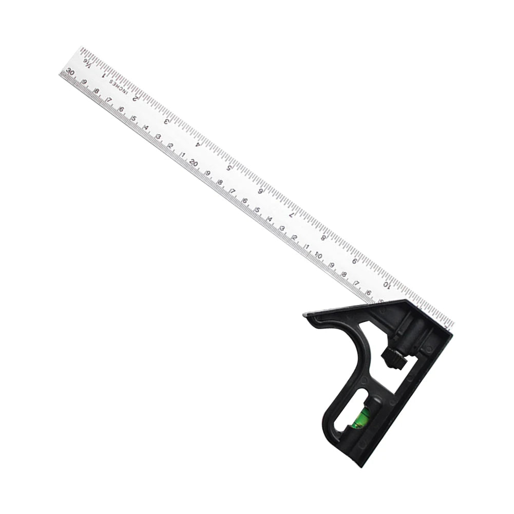 Square Right Angle Ruler Woodwork Protractor Engineers Carpenter Straightedge Multi Combination Measuring Tools
