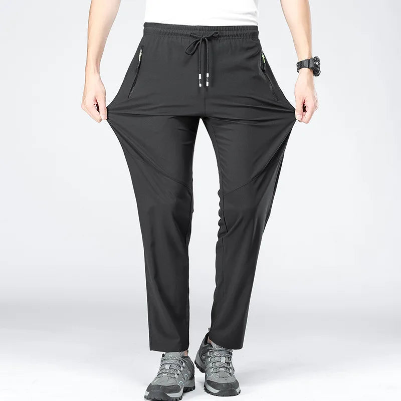 NUONEKO Breathable Hiking Pants Men Summer Stretch Quick Dry Outdoor Male Mountain Climbing Fishing Trekking Tourism Trousers