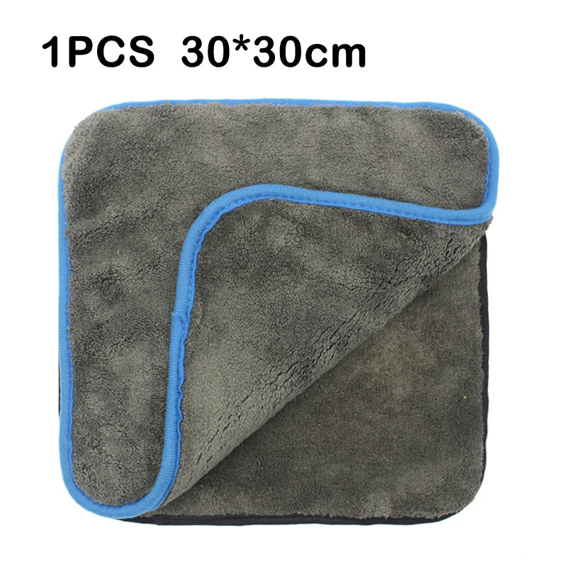 Car Wash Towel 1200GSM Microfiber Towel Car Detailing Microfiber Rag for Car Cleaning Drying Tool Kitchen Washing Accessories