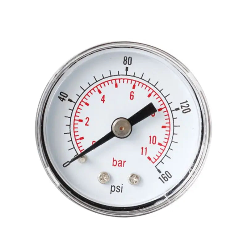Pressure Gauge 40mm 1/8 BSPT Rear Back 15-300 PSI & Bar for  Air Gas Wate Fuel