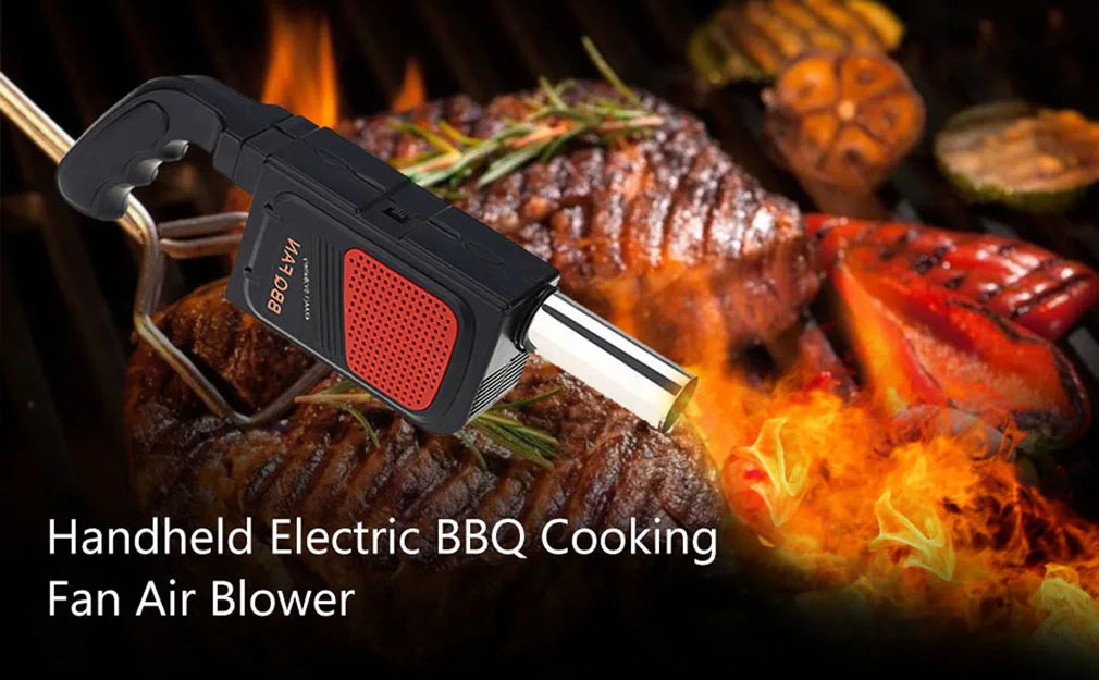 Electric BBQ Smoker Blower Fast Fire Starter for Charcoal Grills Tailgating Campfires Fire Pits Fireplaces Wood Fan Coal Starter