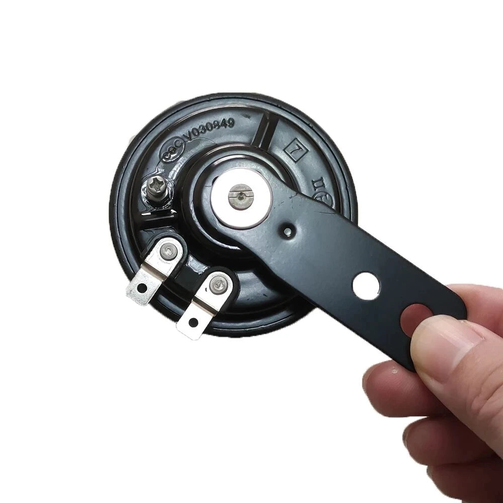 Lemod Universal Motorcycle Electric Horn Kit 12V 1.5A 105db Waterproof Round Loud Horn Speakers for Scooter Moped Dirt Bike ATV