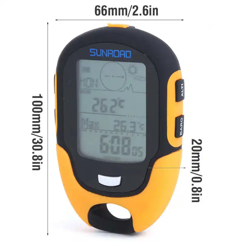 SUNROAD FR500 FR510 Handheld GPS Navigation  Receiver Portable Handheld Digital Altimeter Barometer Compass Locator