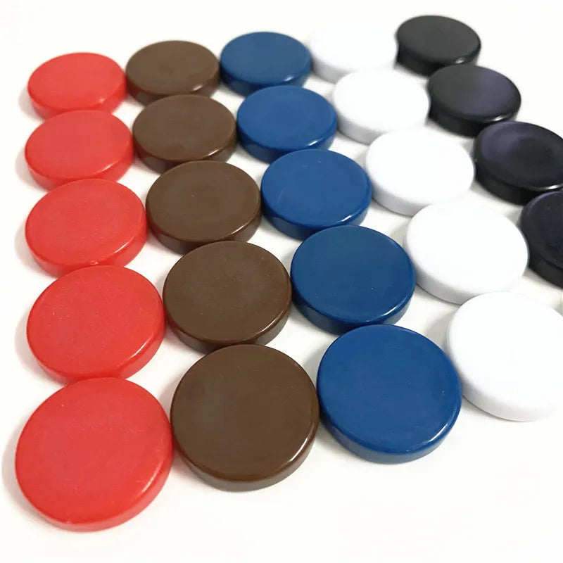 15Pcs/set 20mm New Backgammon Blank Glossy Chips Coins Pawn Chess Pieces Accessories