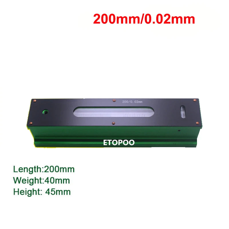 High Quality 0.02mm 100/150/200/250/300mm High Precision Mechanical Bar Level Instrument Measuring Tool Level Graduation Bar