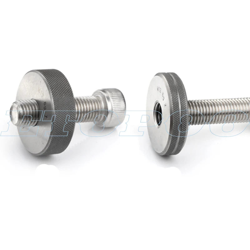 M2 M3 M4 M5 M6 M7 M8 M10 M12 M14 M16 6G-6H Thread Ring Gage Thread Ring Gauge RING GO-NOGO GAUGE 6G Measure Gauge 2pcs/set