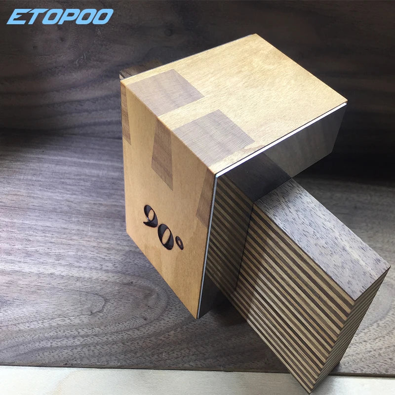 90degree Japanese Black walnut Dovetail Saw Guide Dovetail Jig Marker Wood Joints Gauge Magnetic Hand Cut Saw Guide