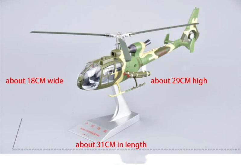 Diecast Metal Gazelle SA341/342 Helicopter 1/32 Scale Replica Model Aircraft Airplane Model Toy For Collection