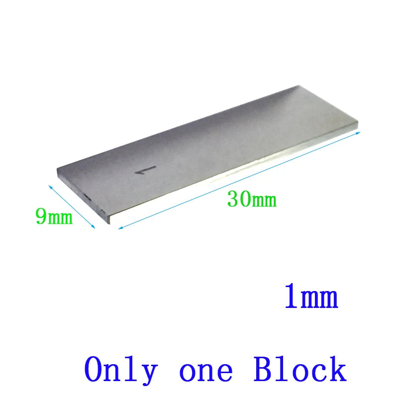 Steel Block Gauge Measure Gage Block Steel Square Gage Block 1mm, 2mm, 3mm, 4mm, 5mm, 6mm, 7mm, 8mm-9mm 100mmSteel Square Gauge